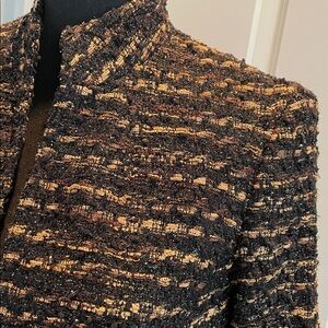 Jones New York Collection Dressy Blazer
Size 8 Black Brown Wedding Guest Party